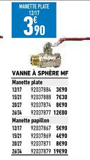 Vanne à Sphère Mf
