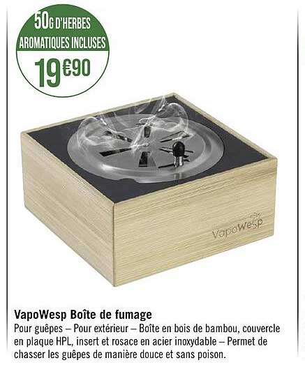 vapowesp boîte de fumage