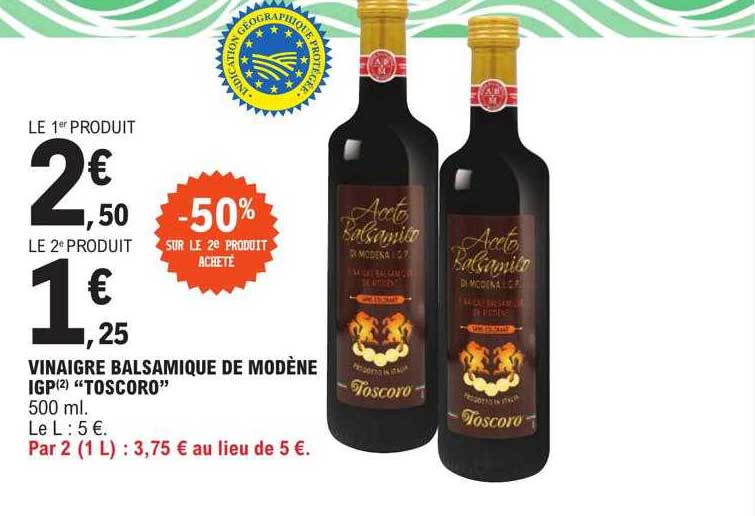 Vinaigre Balsamique De Modène Igp "toscoro"