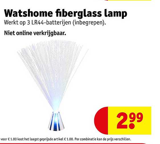 watshome fiberglass lamp