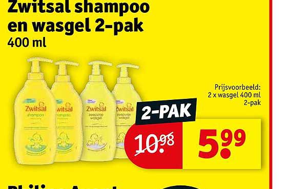 Zwitsal Shampoo En Wasgel 2-pak
