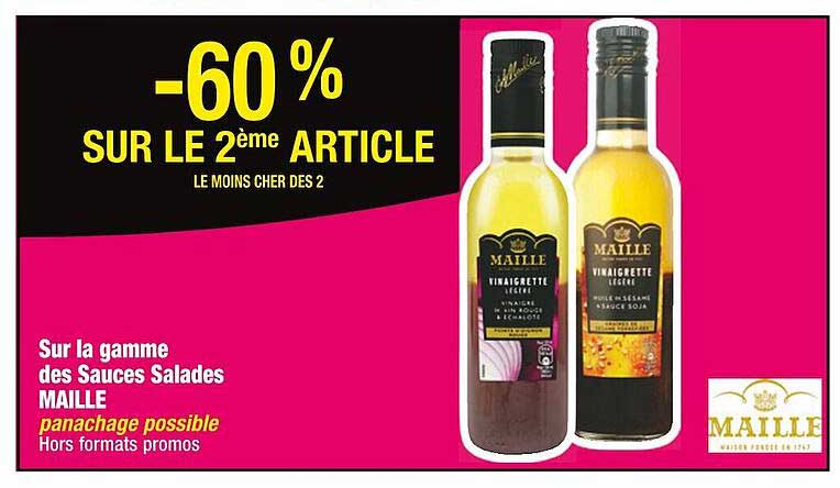 -60% Sur Le 2e Sur La Gamme Des Sauces Salades Maille
