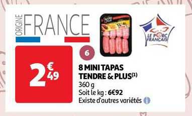 8 Mini Tapas Tendre & Plus