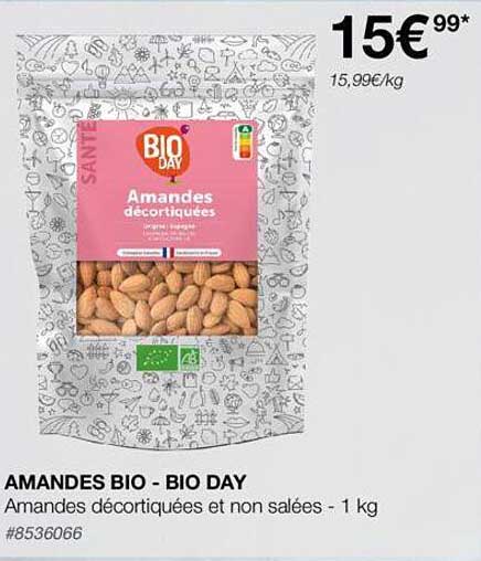 amandes bio - bio day