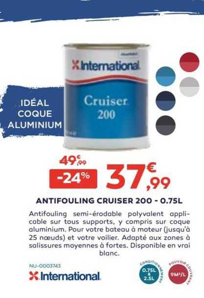 antifouling cruiser 200 - 0.75 l international
