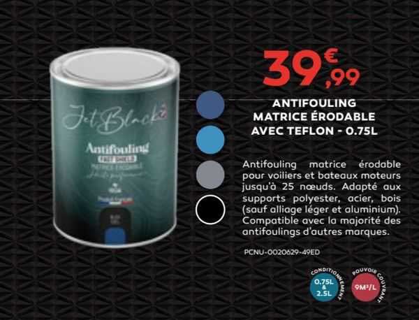 antifouling matrice érodable avec teflon - 0.75 l