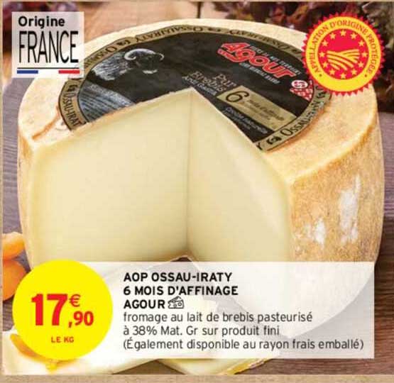 ao ossau-iraty 6 mois d'affinage agour