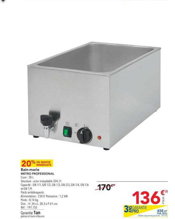 bain-marie metro professional