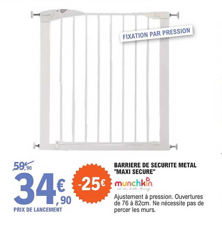 barrière de sécurité métal "maxi secure" munchkin