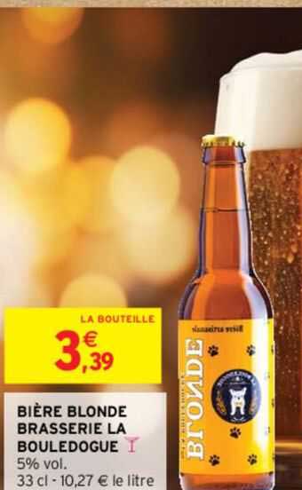 bière blonde brasserie la bouledogue