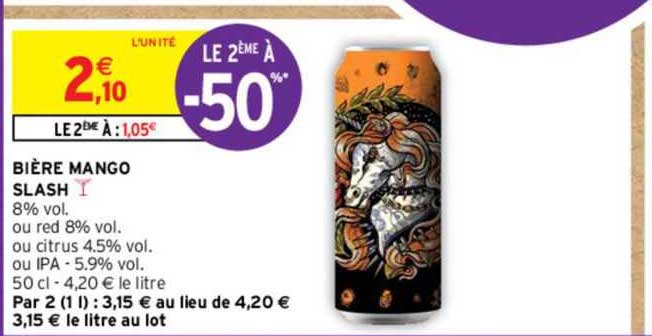 Bière Mango Slash