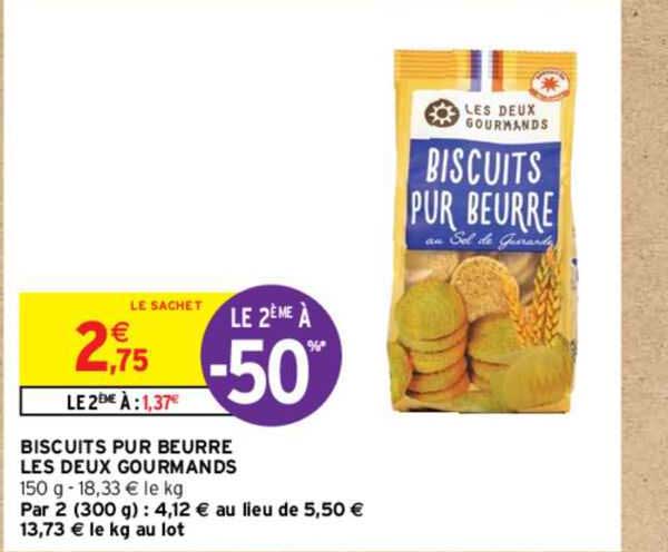 biscuits pur beurre les deux gourmands