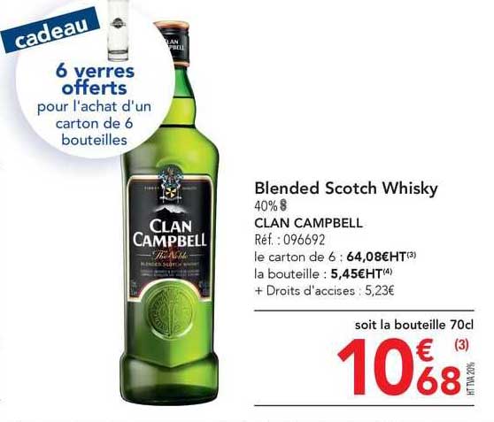 blended scotch whisky clan campbell