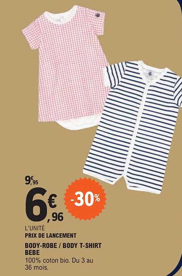 body-robe / body t-shirt bébé