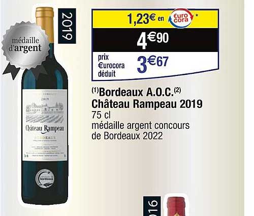 bordeaux AOC château rampeau 2019