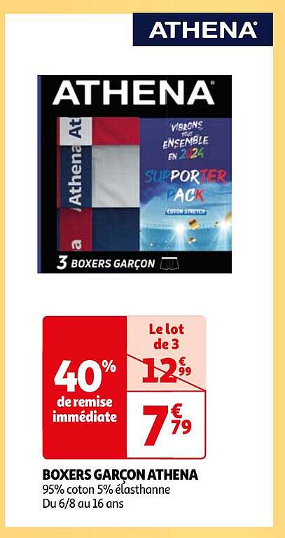 Boxers Garçon Athena