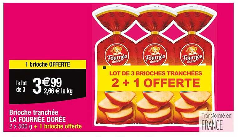 brioche tranchée la fournée dorée