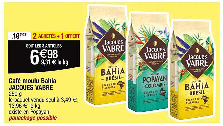 café moulu bahia jacques vabre