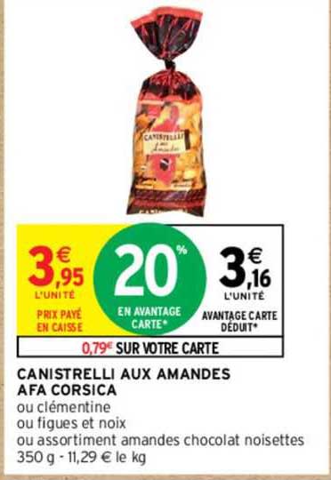 canistrelli aux amandes afa corsica