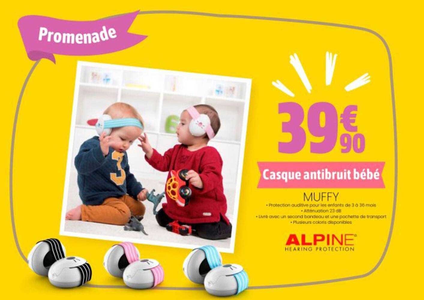 Casque Antibruit Bébé Muffy Alpine