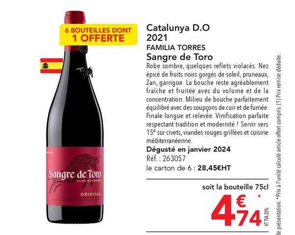 catalunya d.o. 2021 familia torres sandre de toro