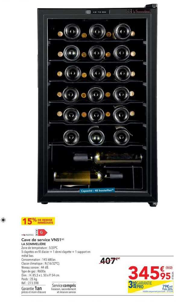 cave de service vn51 la sommelière