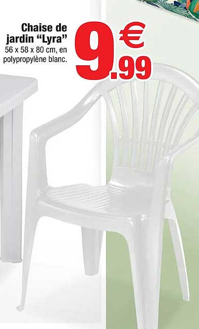 chaise de jardin "lyra"