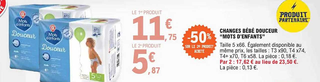 changes bébé douceur "mots d'enfants"