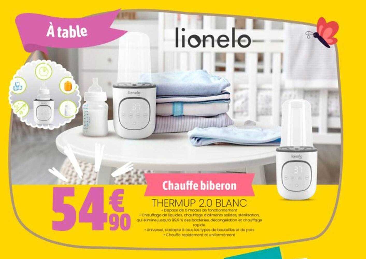 chauffe biberon thermup 2.0 blanc