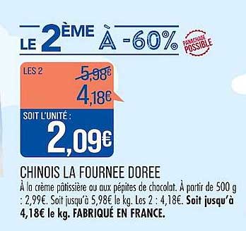 chinois la fournée dorée