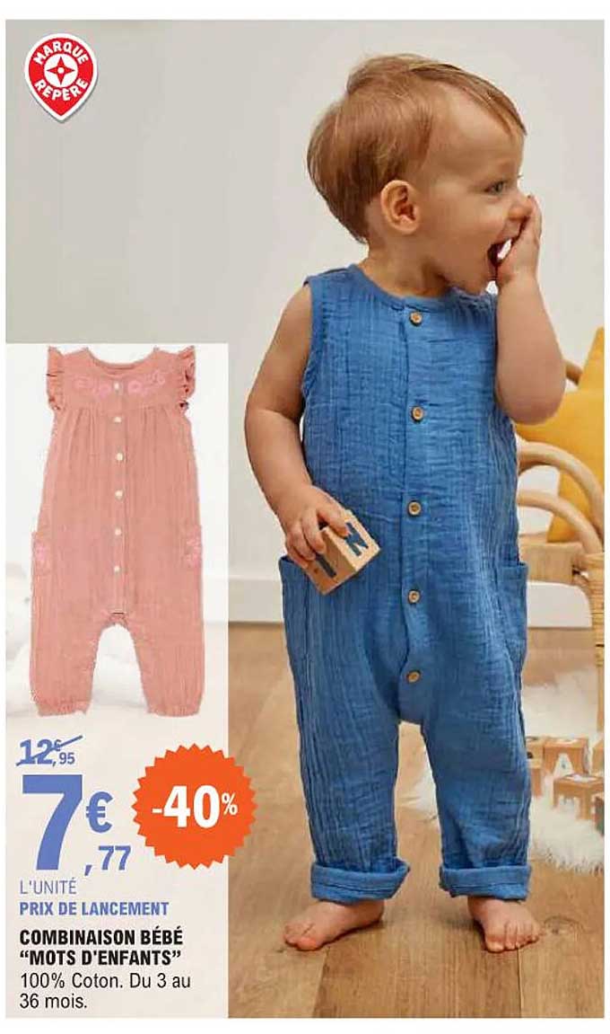 combinaison bébé "mots d'enfants"