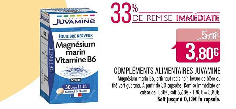 compléments alimentaires juvamine