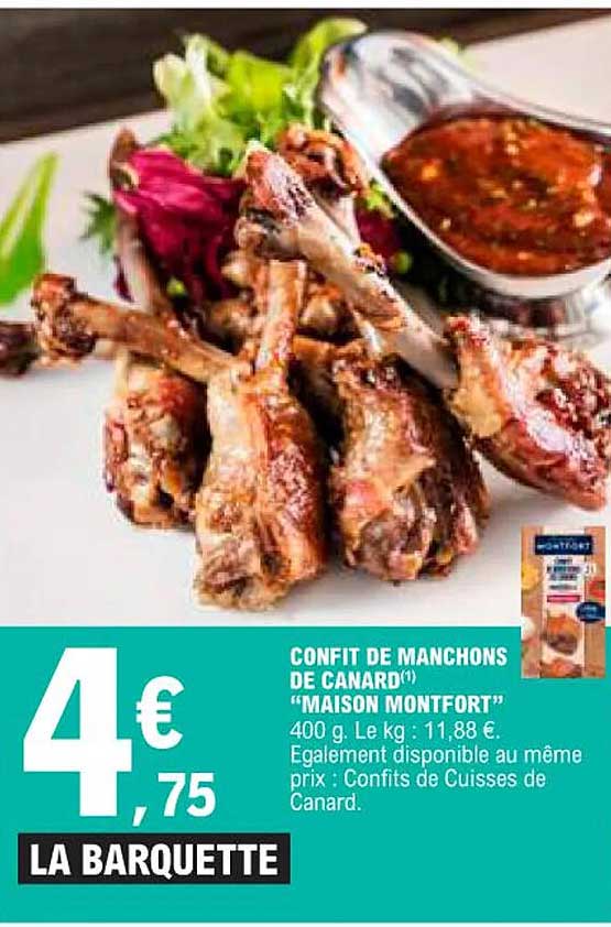 Confit De Manchons De Canard "maison Montfort
