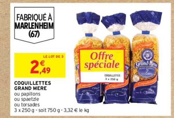 coquillettes grand mere