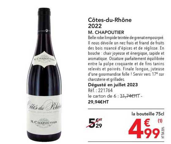 côtes-du-rhône 2022 m. chapoutier