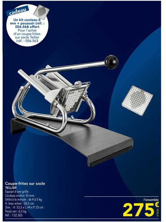 coupe-frites sur socle tellier