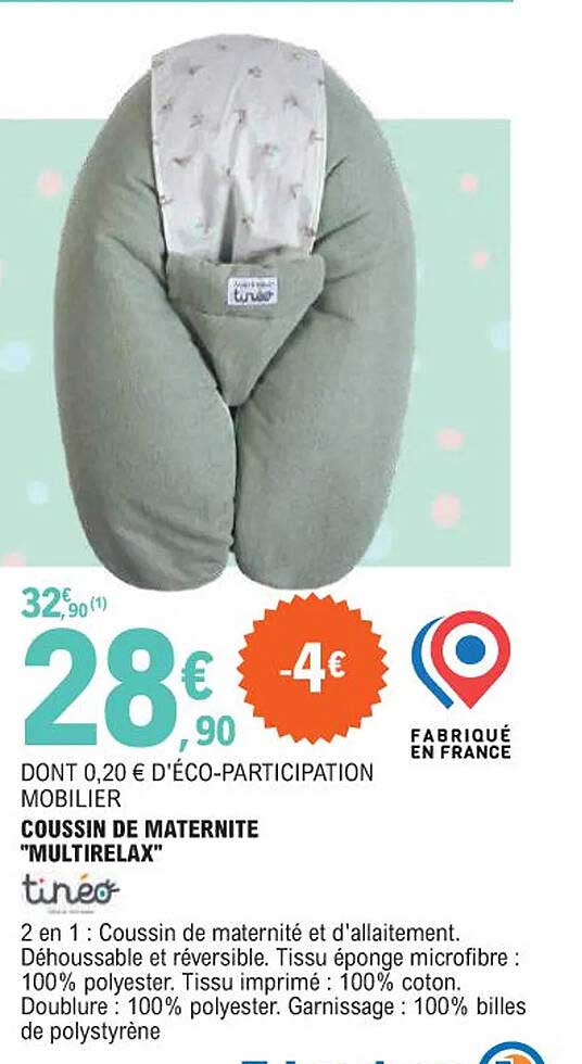 coussin de maternité "multirelax" tinéo