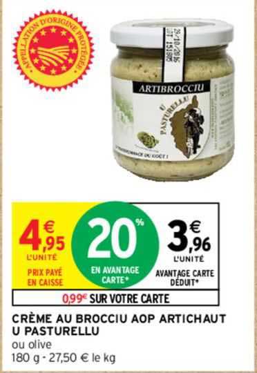 crème au brocciu aop artichaut u pasturellu