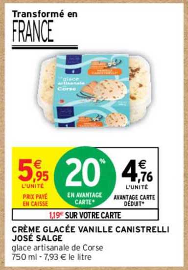 crème glacée vanille canistrelli josé salge