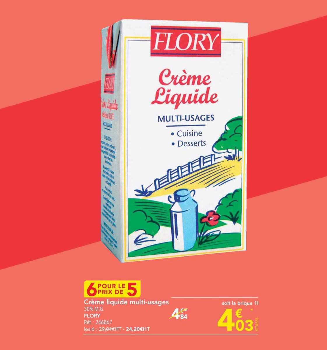 crème liquide multi-usages flory
