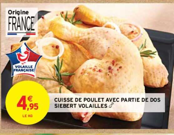cuisse de poulet avec  partie de dos siebert volailles