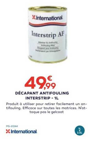 décapant antifouling interstrip - 1 l international