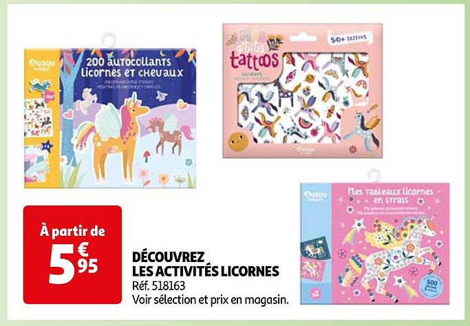 découvrez les activités licornes