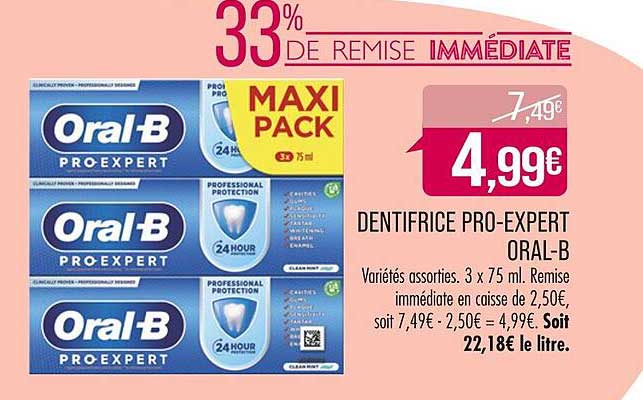 dentifrice pro-expert oral-b