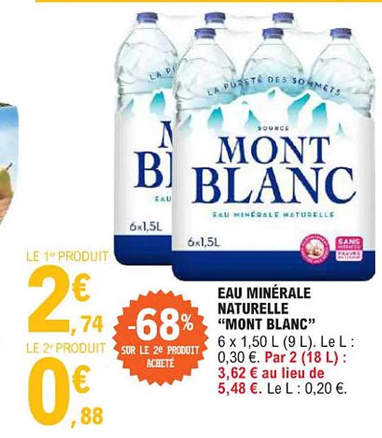 Eau Minérale Naturelle "mont Blanc"