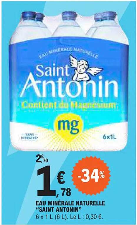 Eau Minérale Naturelle "saint Antonin"