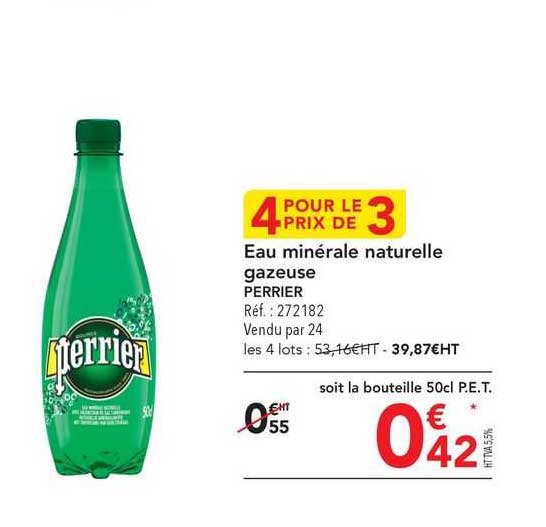 Eau Minérale Naturelle Gazeuse Perrier