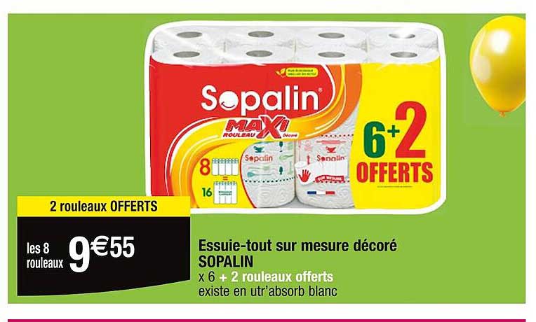 essuie-tout sur mesure décoré sopalin