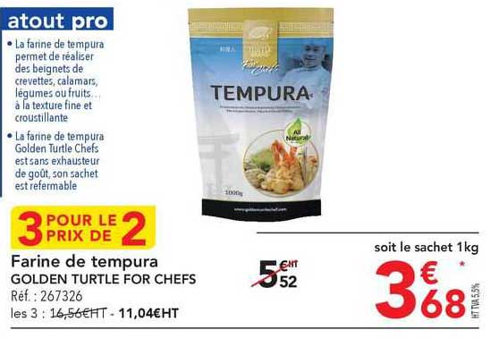 farine de tempura golden turtle for chefs