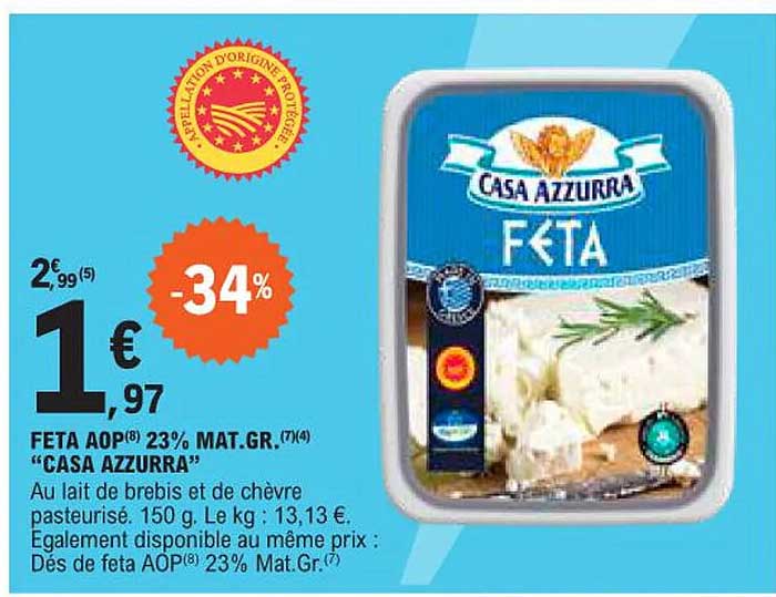 feta oop 23% mat.gr. "casa azzurra"